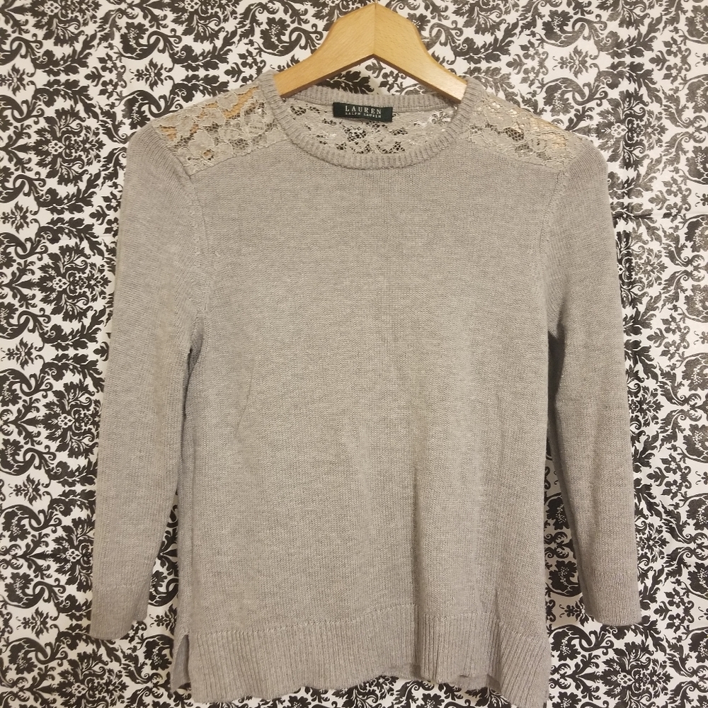 Lauren Ralph Lauren grey sweater.